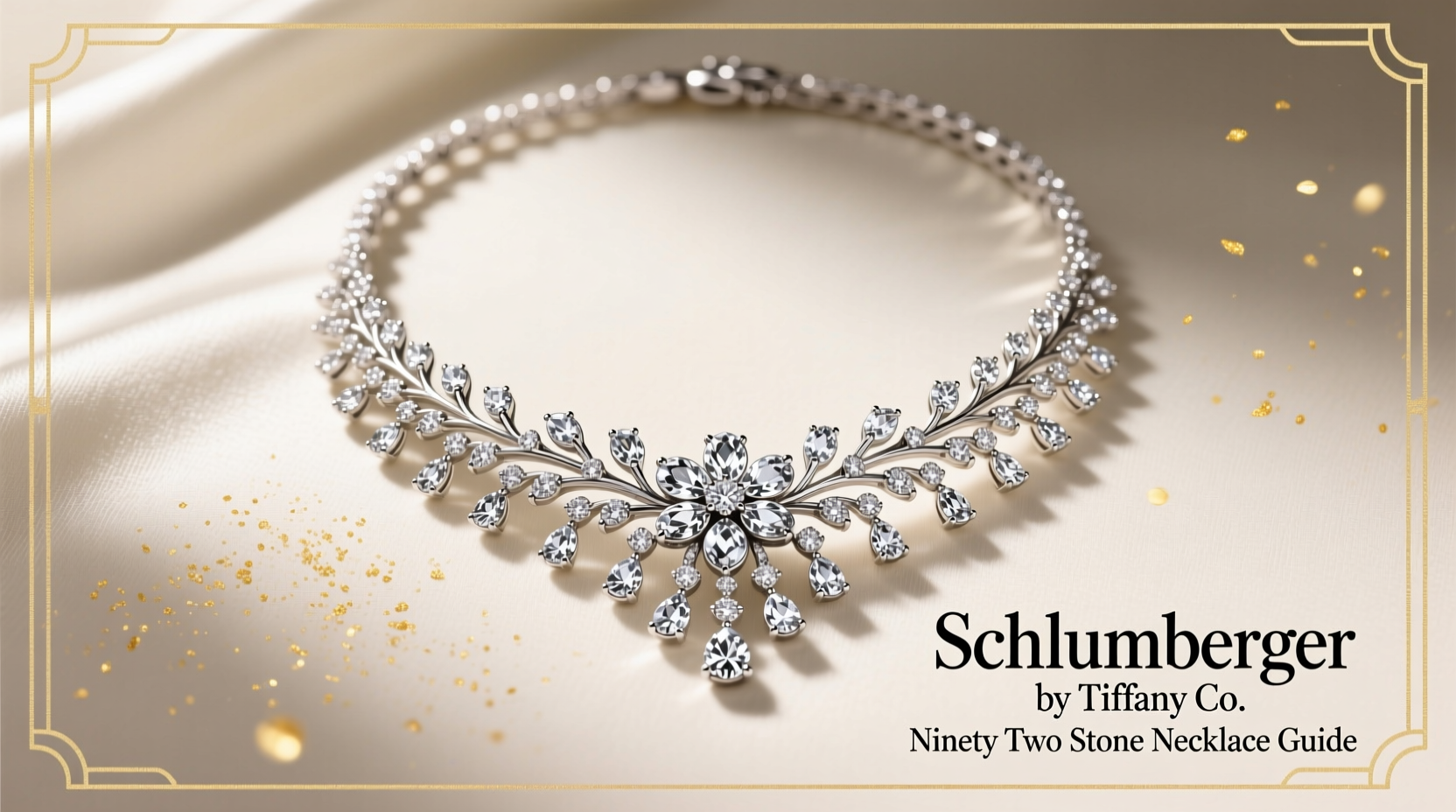 schlumberger by tiffany co ninety two stone necklace