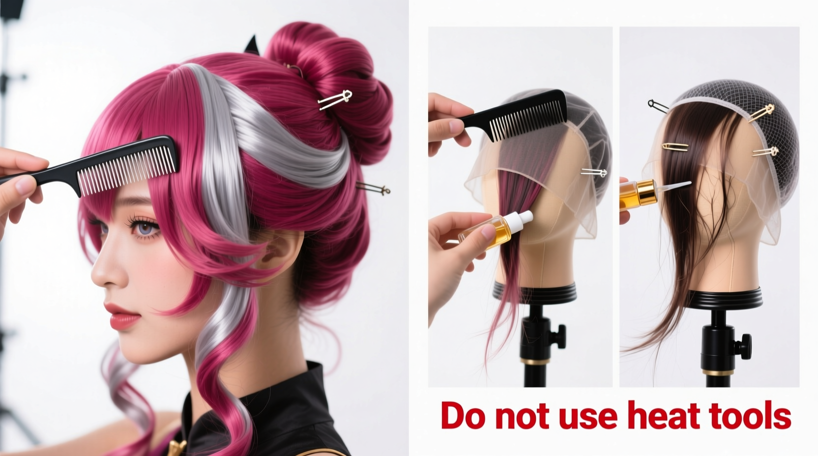 cosplay wigs how to style and maintain synthetic fibers properly