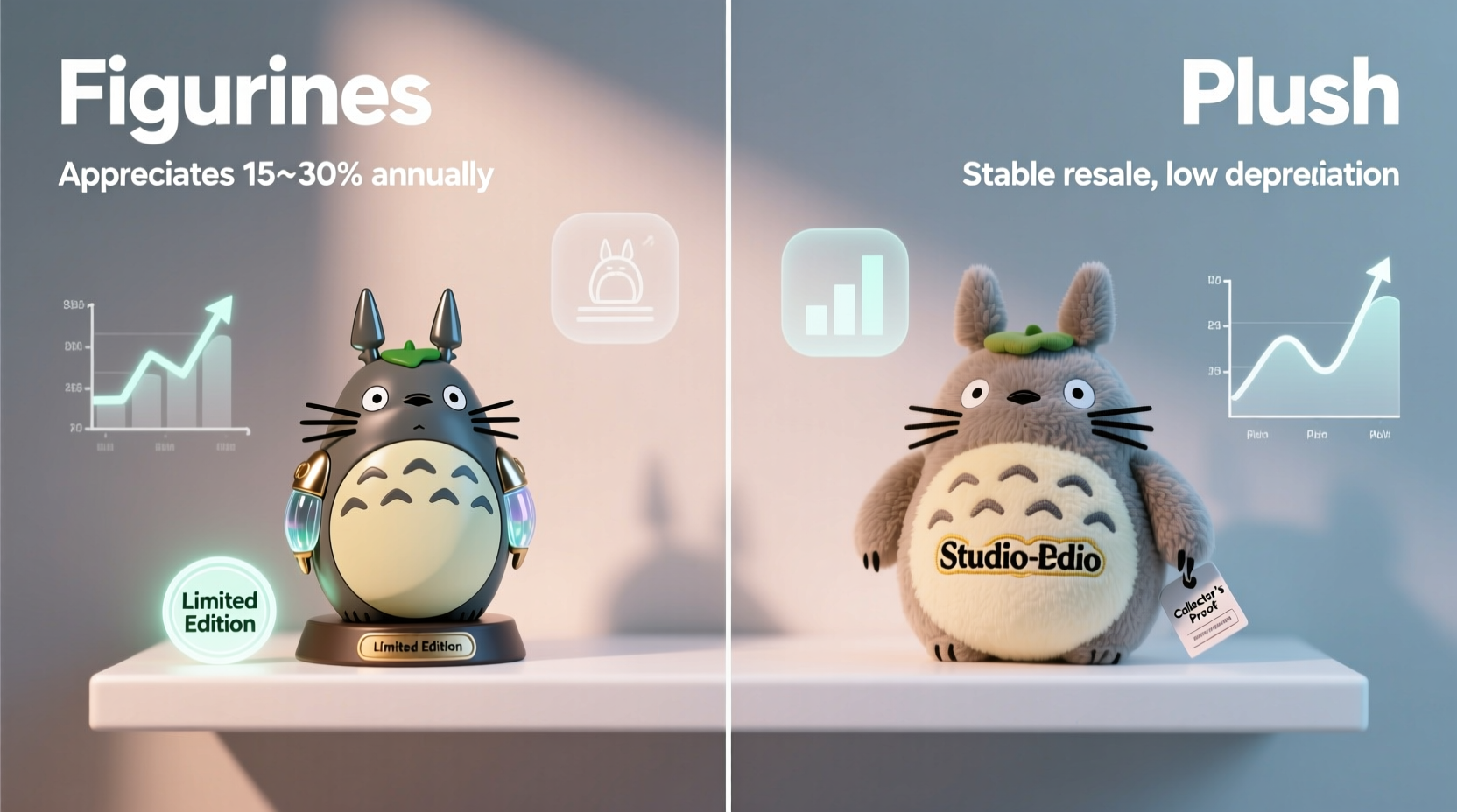 anime figurines vs plush collectibles which holds value better long term