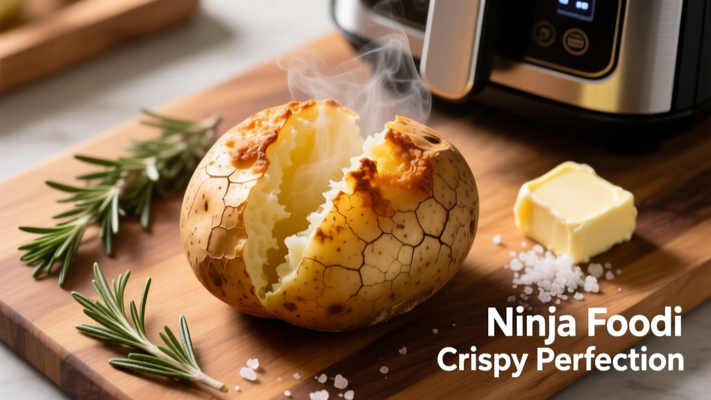 Perfect Baked Potato in Ninja Foodi (Crispy Skin, Fluffy Inside)