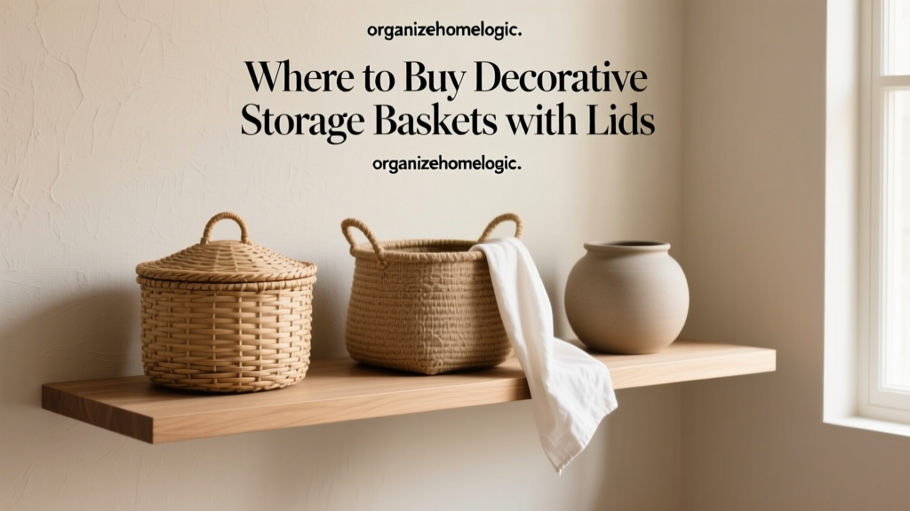 Where to Buy Decorative Storage Baskets with Lids