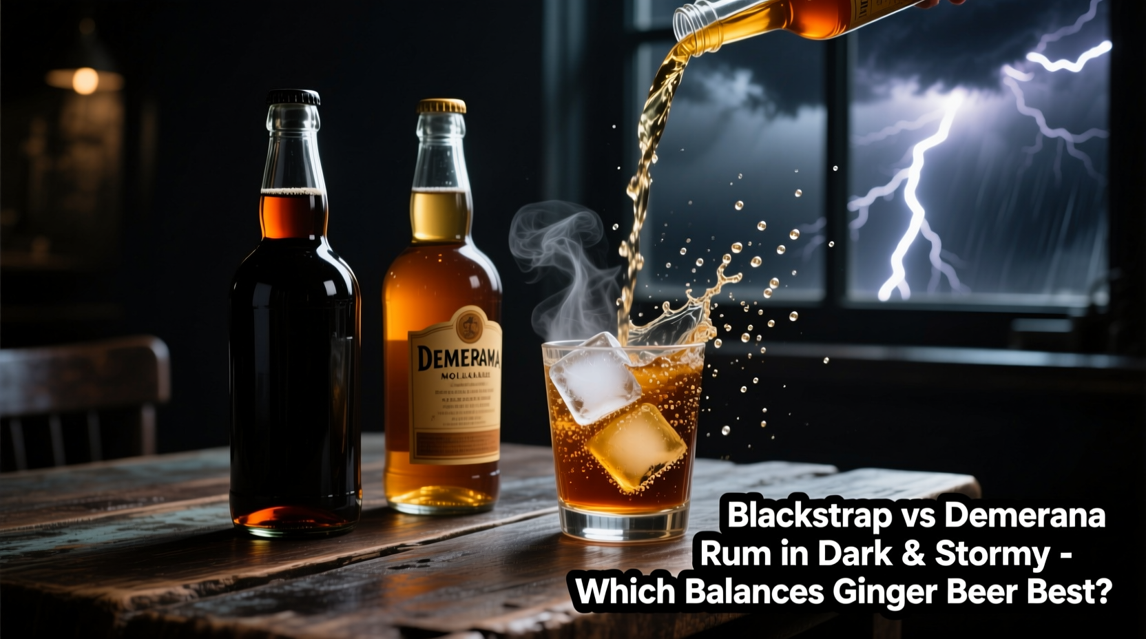 blackstrap molasses rum vs demerara rum in dark and stormy which balances ginger beer best