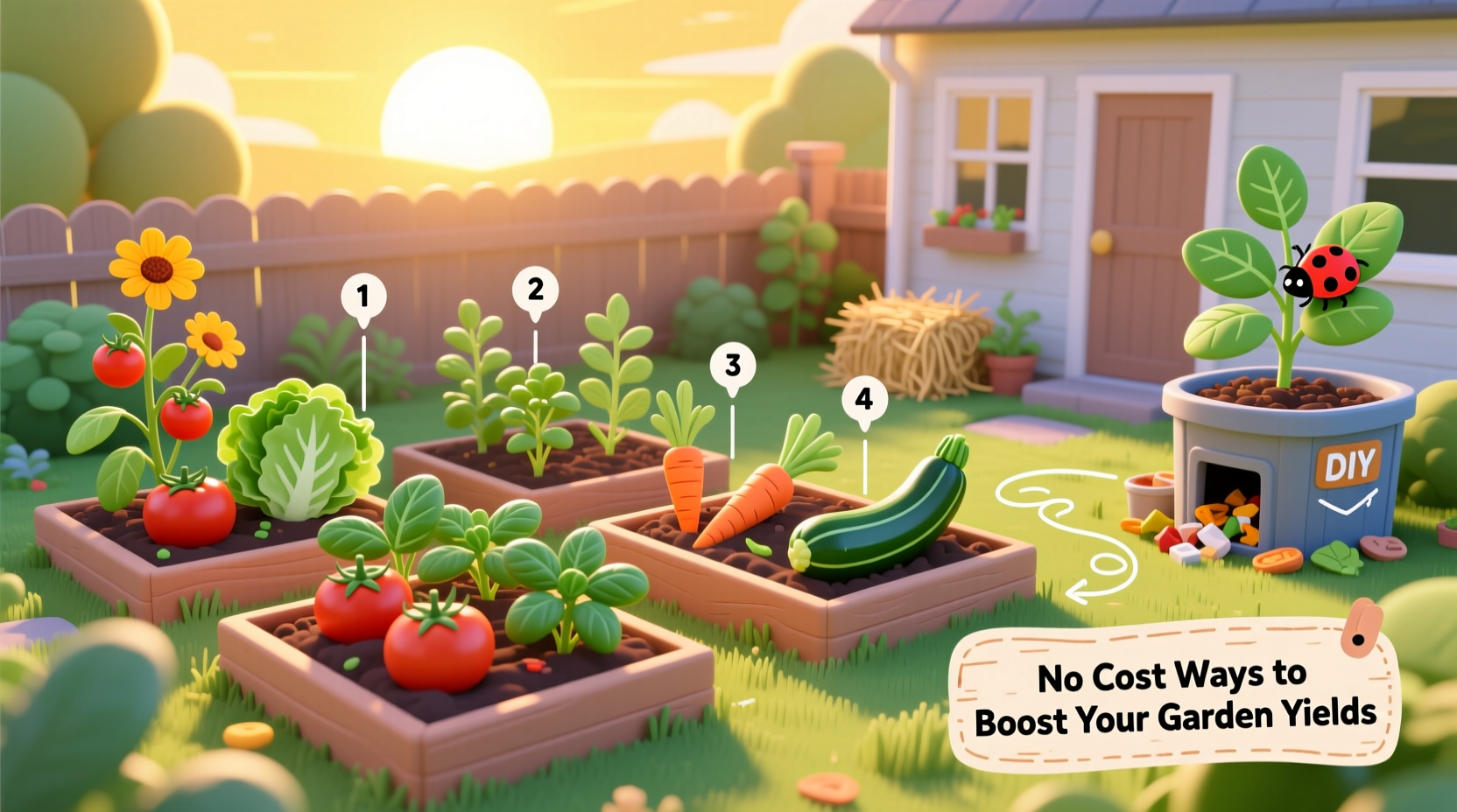 no cost ways boost yields your garden