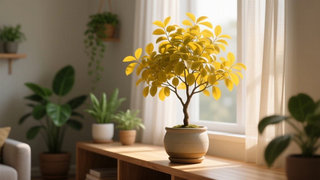 What Size Planter for Indoor Tree with Yellow Leaves