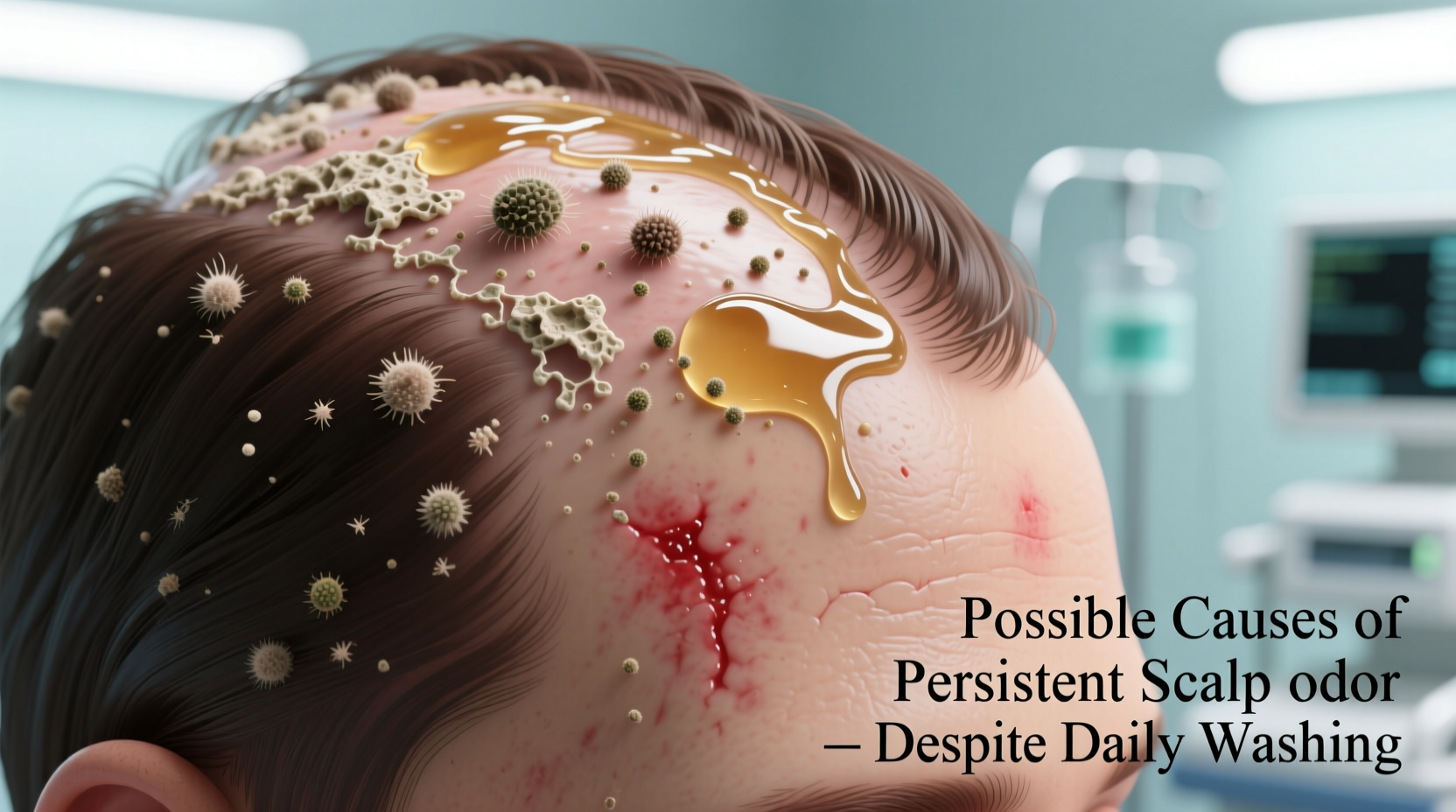 why does my scalp smell even after daily washing possible causes