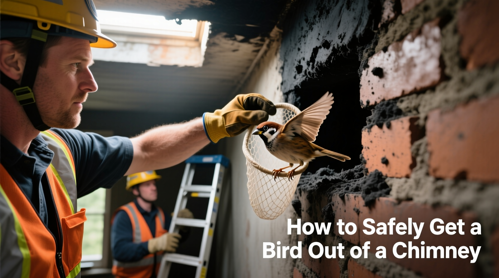 how do you get a bird out of a chimney