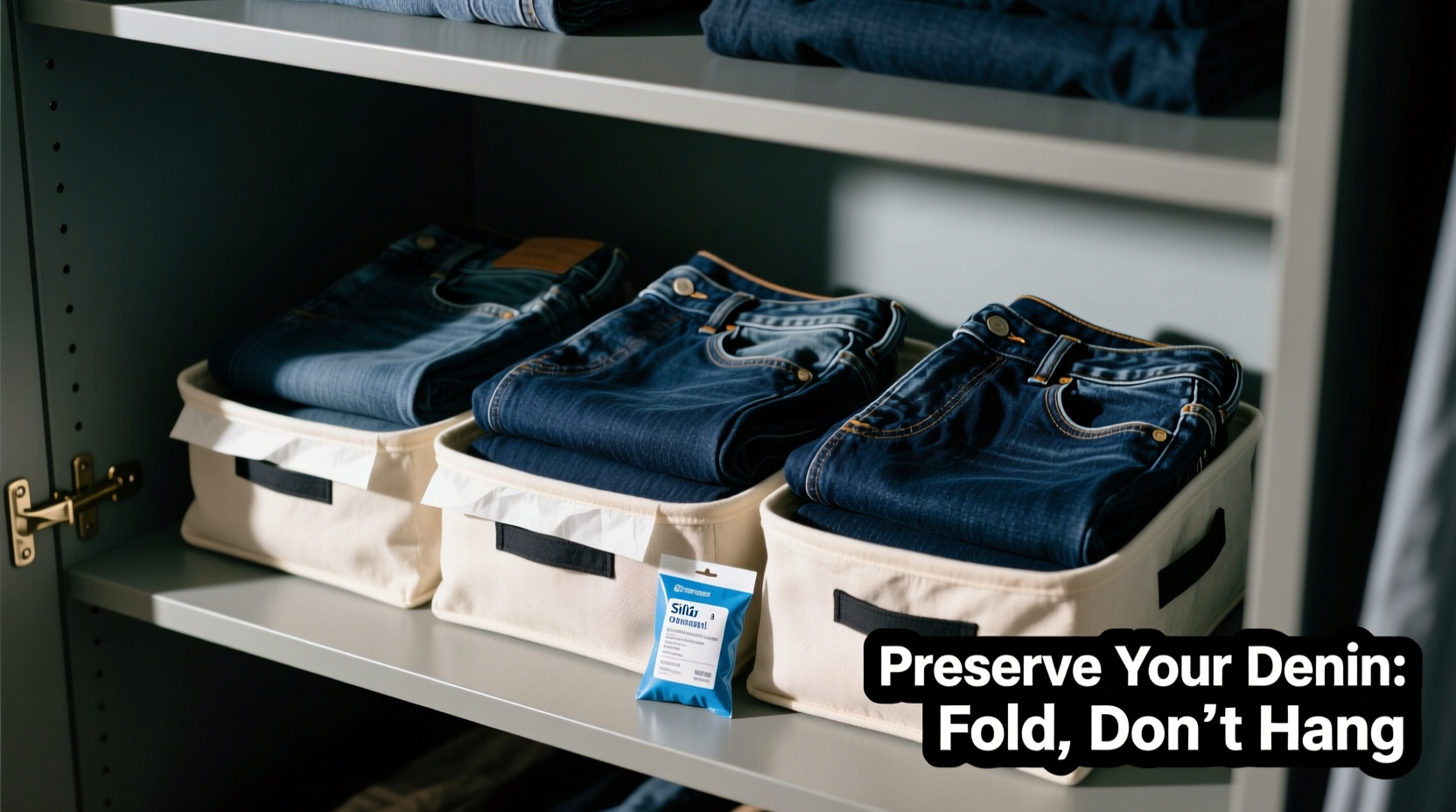 best way to store jeans to prevent fading and stretch