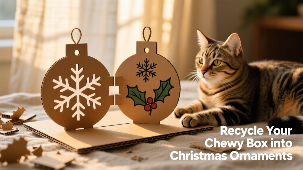 Two cardboard ornament pieces with precisely cut vertical slots ready to interlock