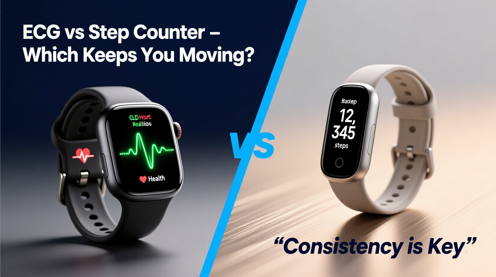 fitness tracker with ecg vs basic step counter which motivates consistent workouts