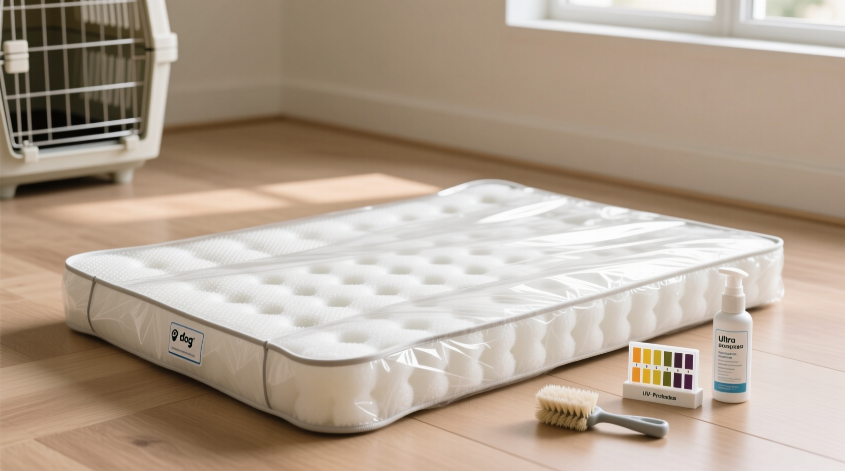 how to clean a dog crate pad safely