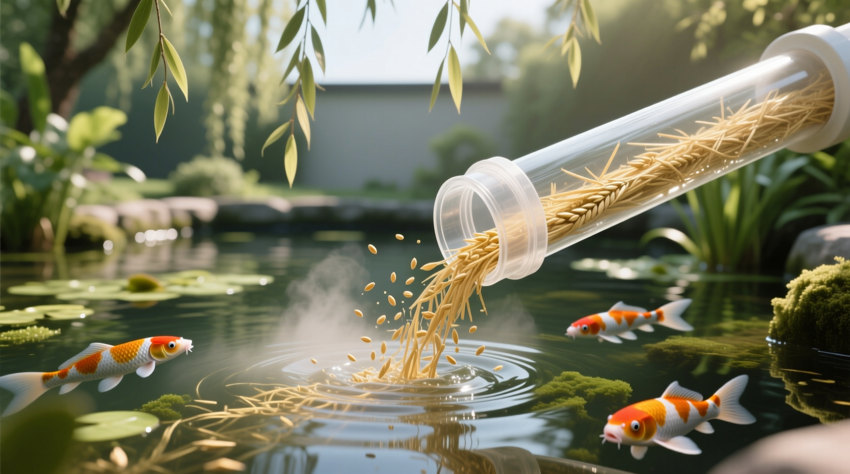barley straw extract for koi pond algae