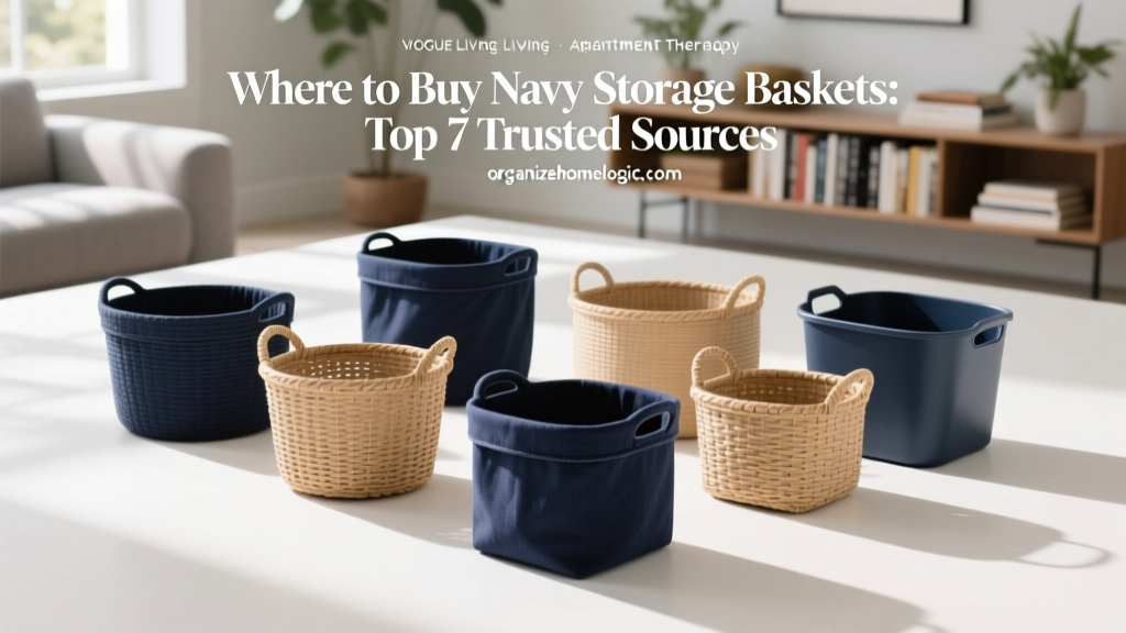 Where to Buy Navy Storage Baskets: Top 7 Trusted Sources