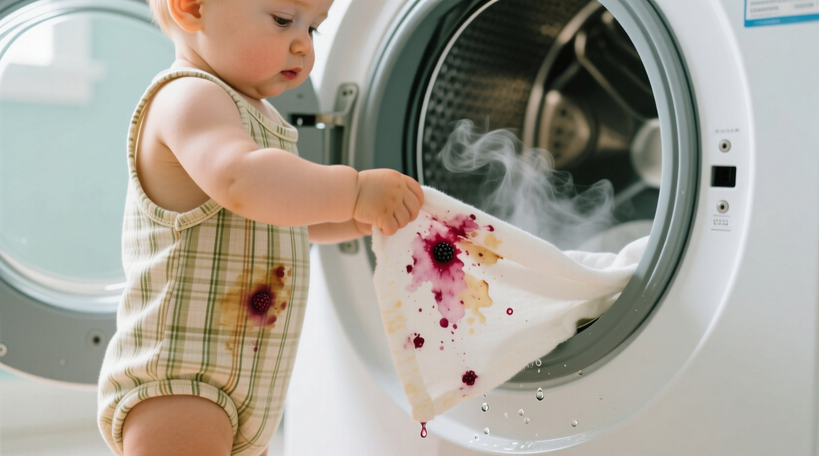 berry juice stain removal for toddler rompers