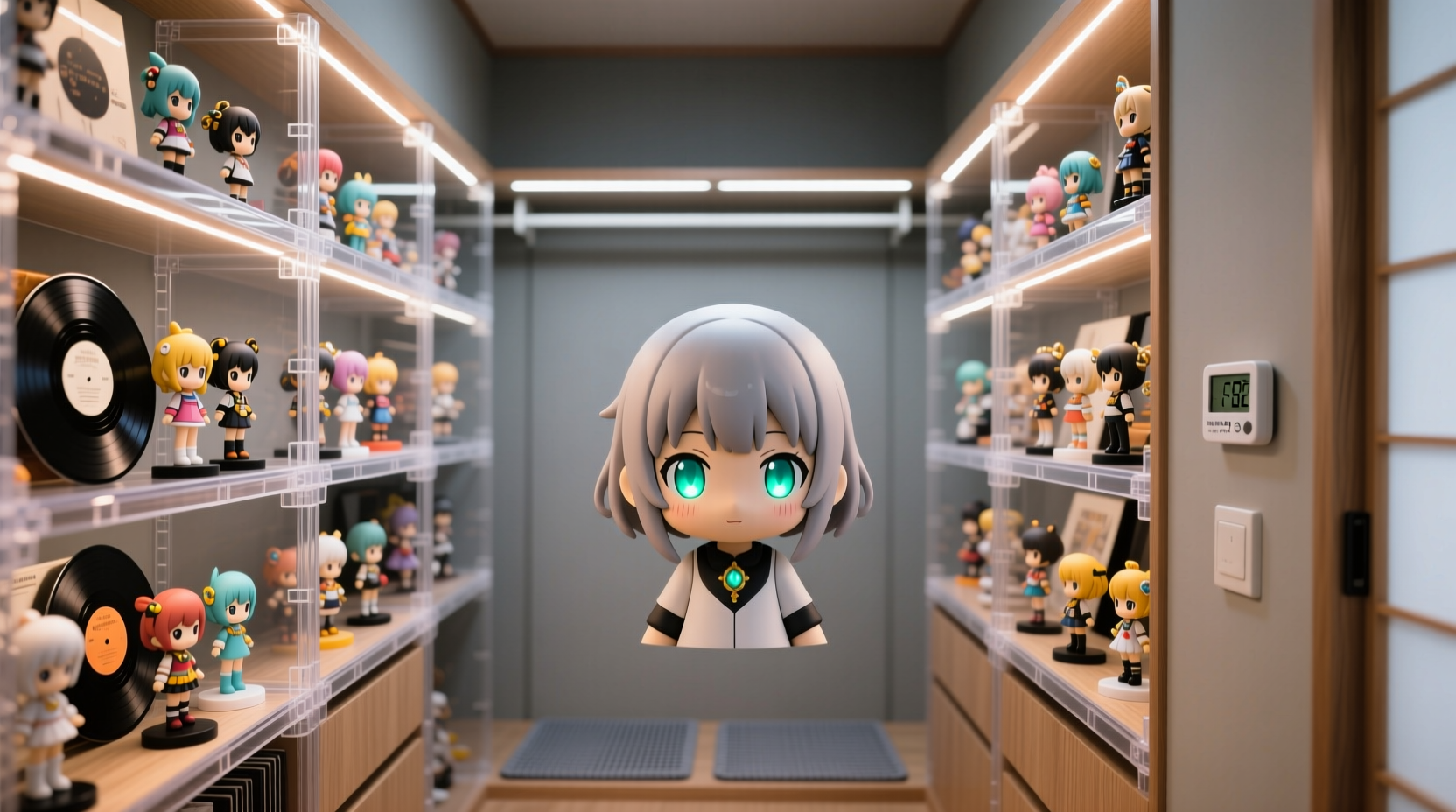 how to store anime figures in closets safely