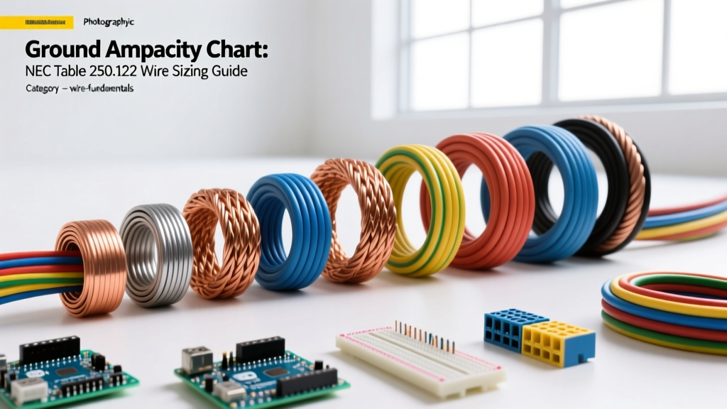 Ground Ampacity Chart: NEC Table 250.122 Wire Sizing Guide