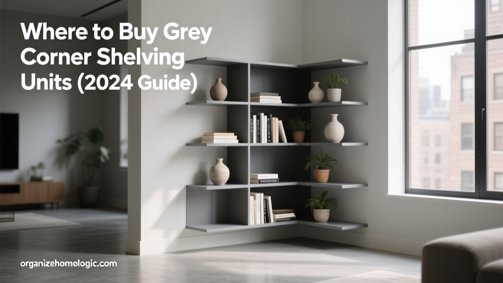 Where to Buy Grey Corner Shelving Units (2024 Guide)