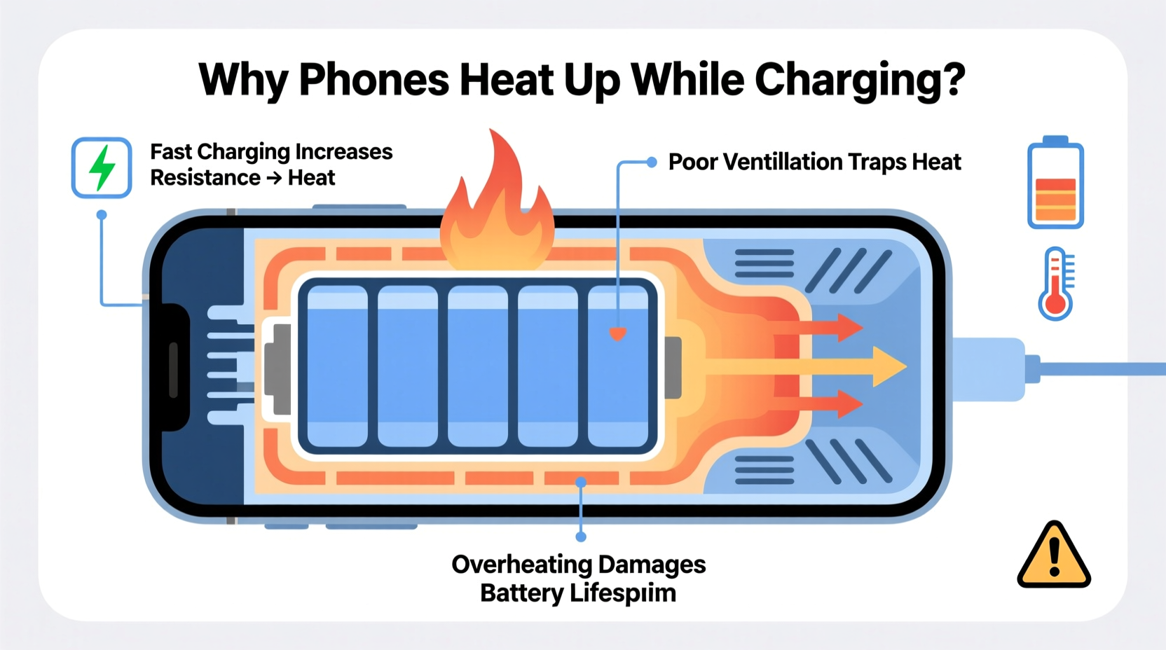 why does my phone get hot while charging is it damaging the battery