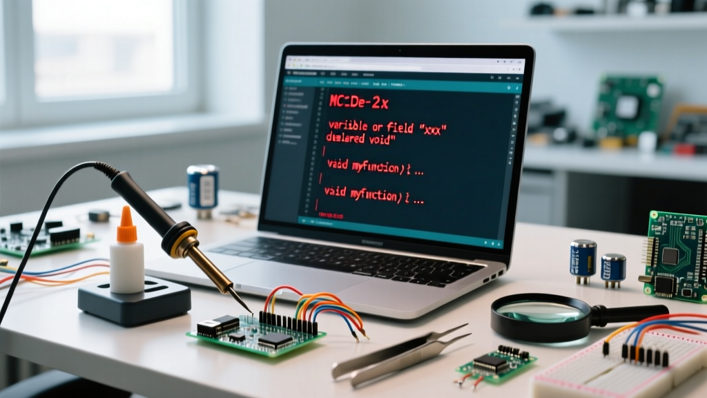 Fixing Arduino Compilation Error: Variable or Field Declared Void