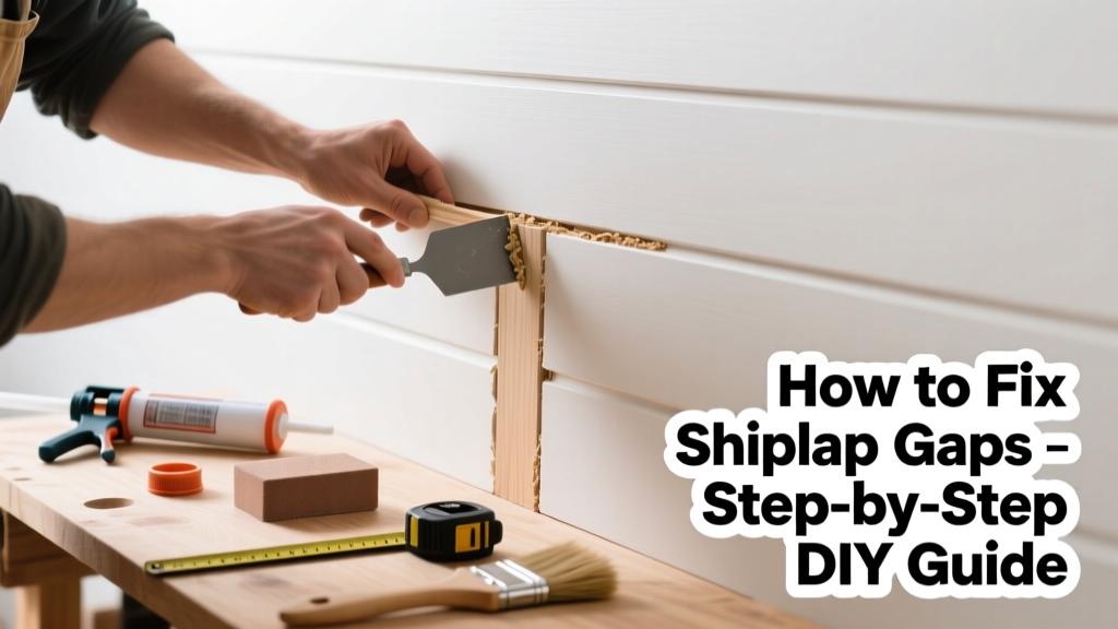 How to Fix Shiplap Gaps: DIY Repair Guide