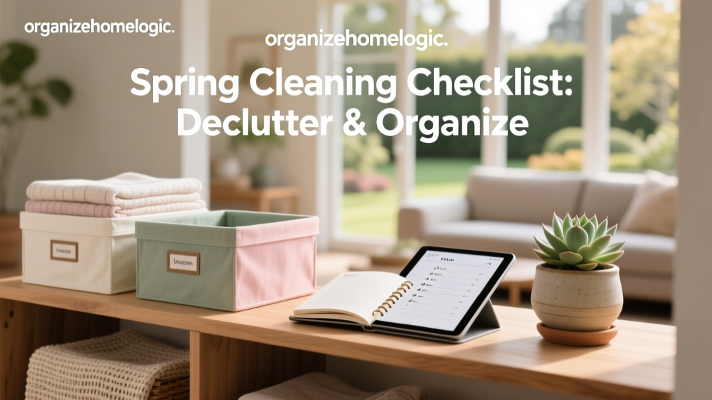 Spring Cleaning Checklist: Declutter & Organize