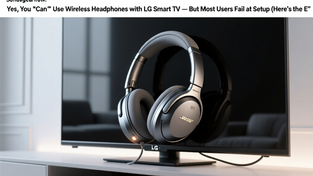 LG Smart TV Wireless Headphones Setup Guide