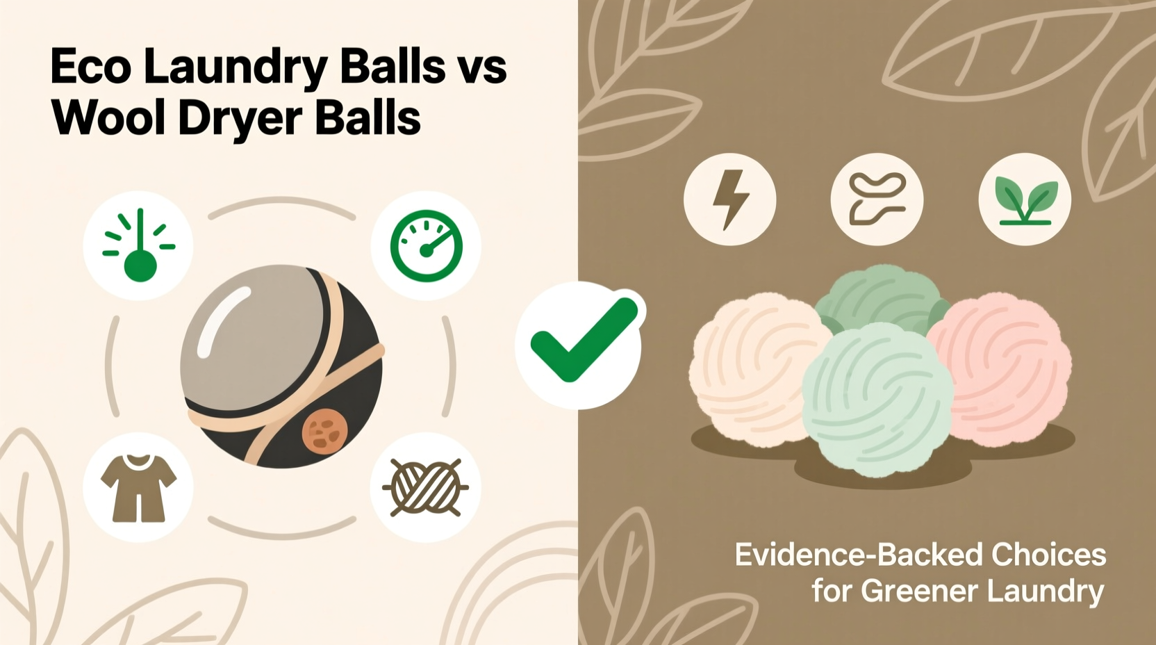eco laundry balls vs wool dryer balls static truth