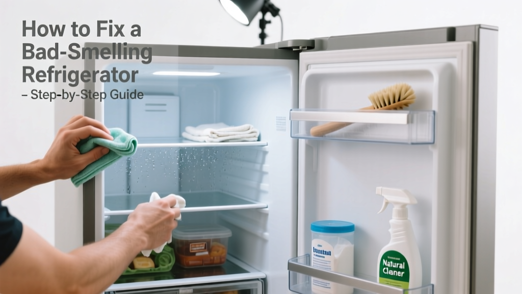 How to Fix a Bad-Smelling Refrigerator in the Kitchen