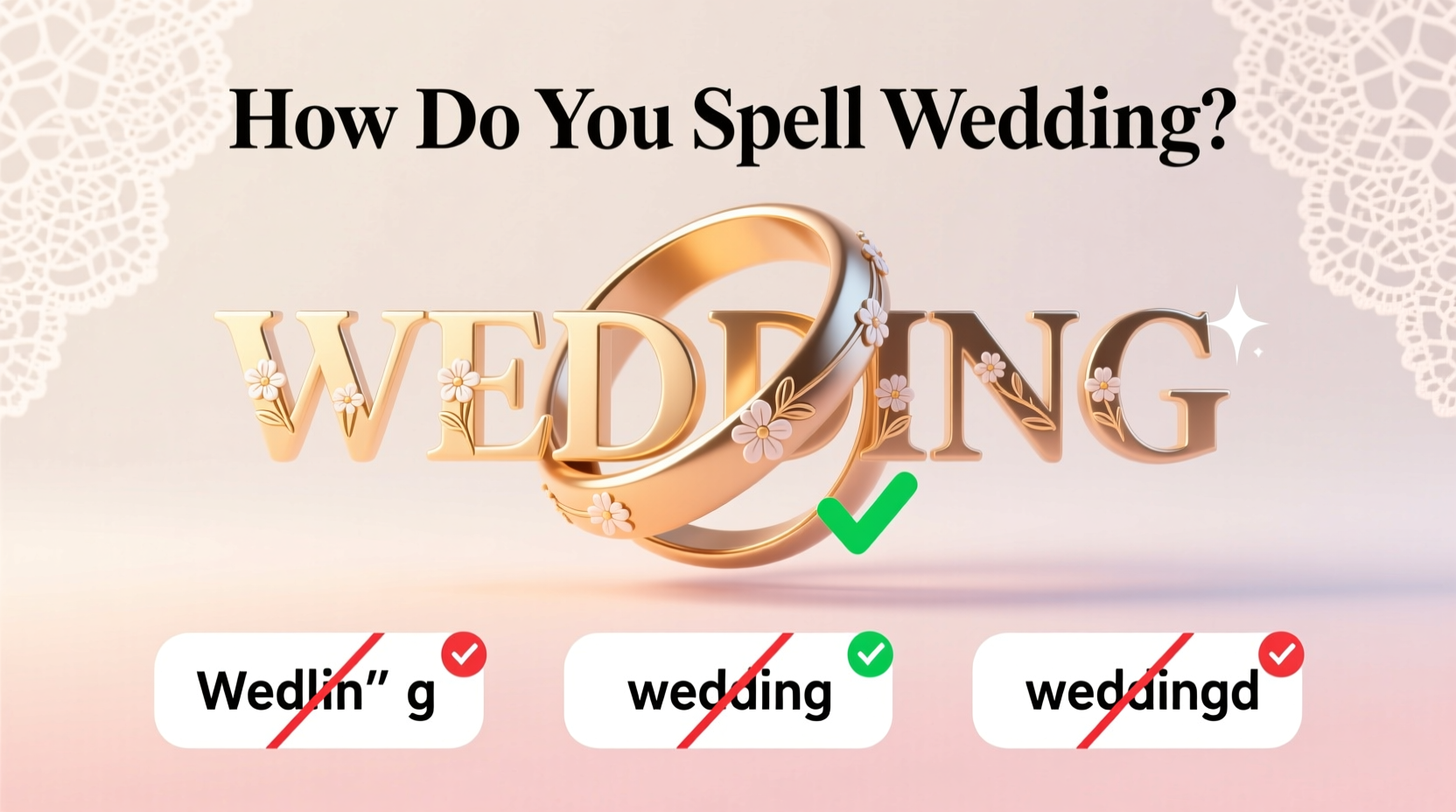 how do you spell wedding