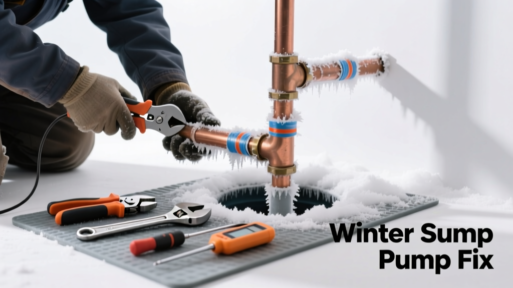 Fix Frozen Sump Pump Discharge Line in Winter