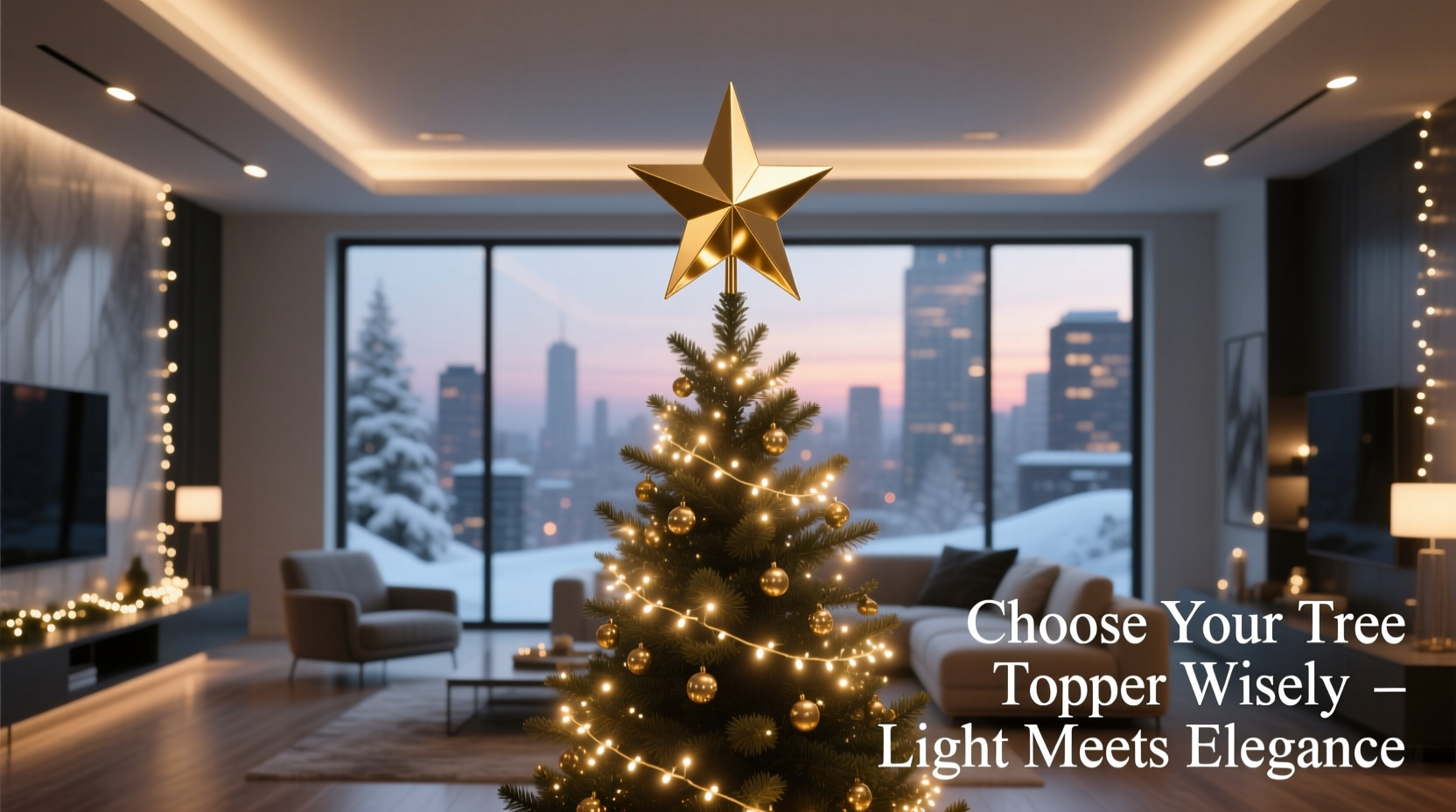 how to choose a christmas tree topper that complements your lighting scheme