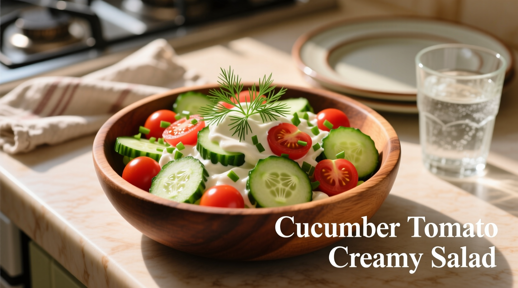Perfect Cucumber Tomato Creamy Salad Recipe in 15 Minutes