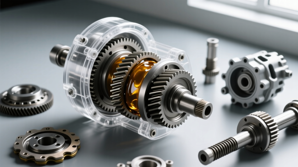 Master Ring and Pinion Gear Setup with Clear Differential Covers