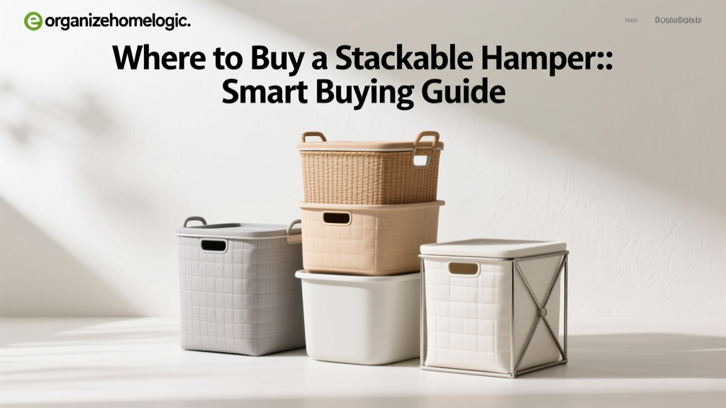 Where to Buy a Stackable Hamper: Smart Buying Guide