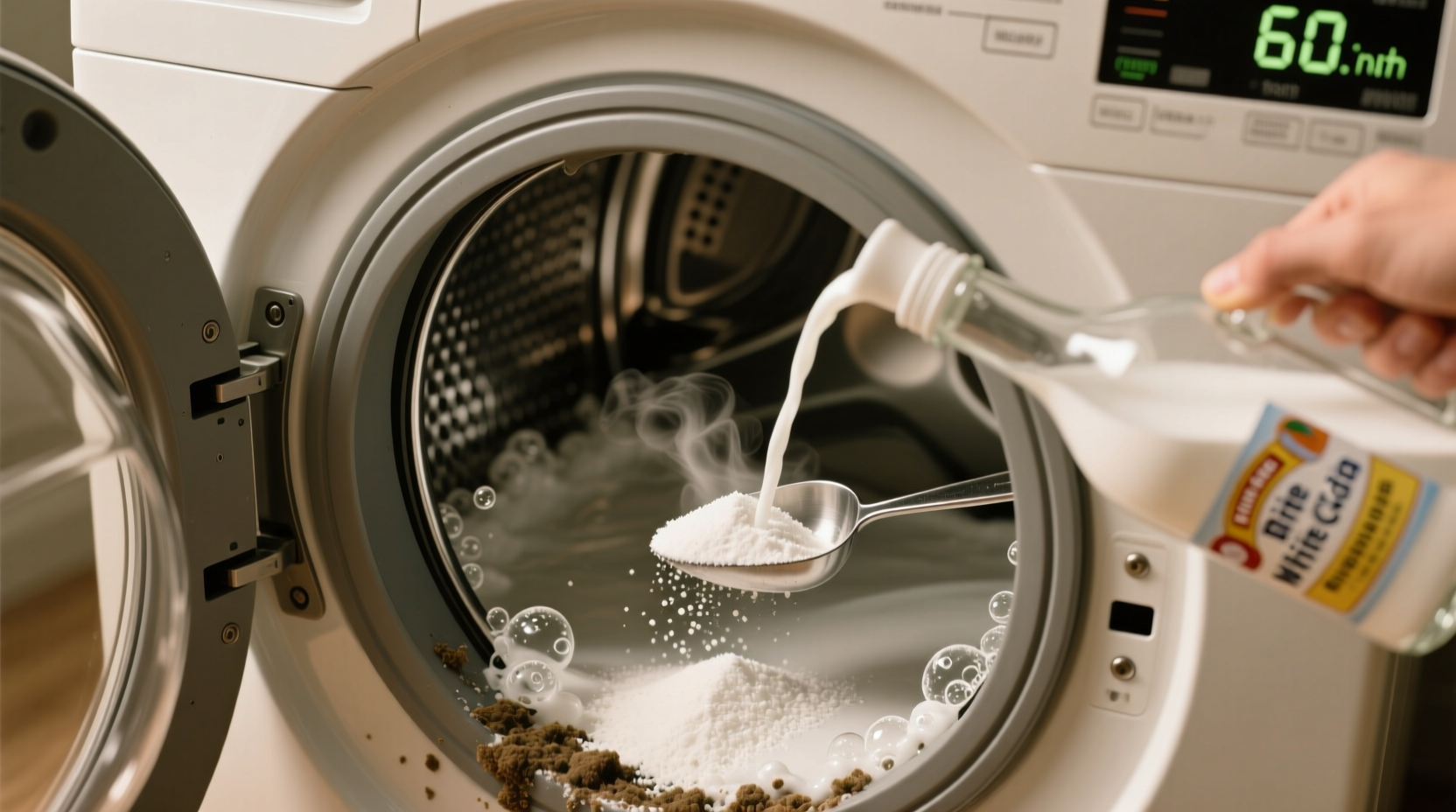 deep clean front load washer drum without bleach