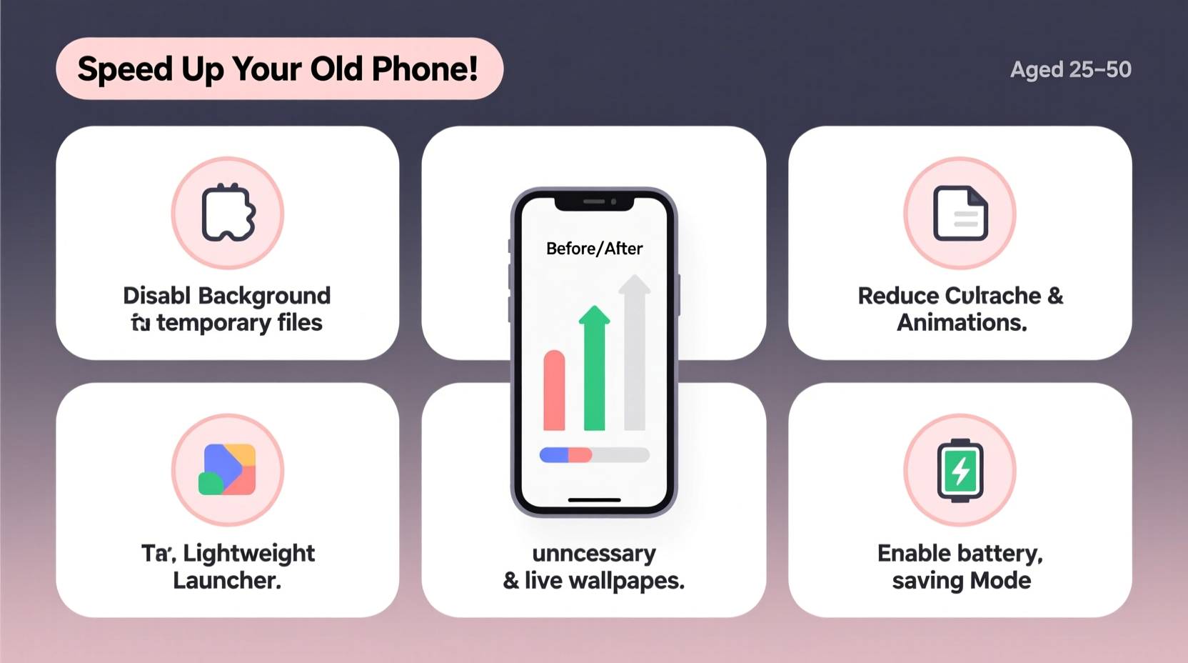 how to speed up internet on older smartphones with software tweaks