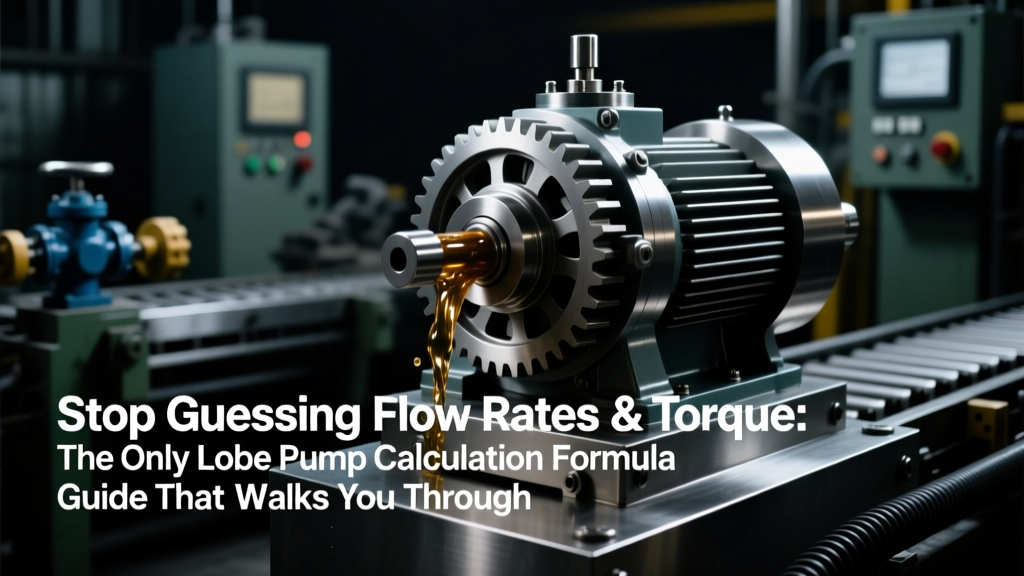 Lobe Pump Calculations: Real Examples, Unit Traps, ISO