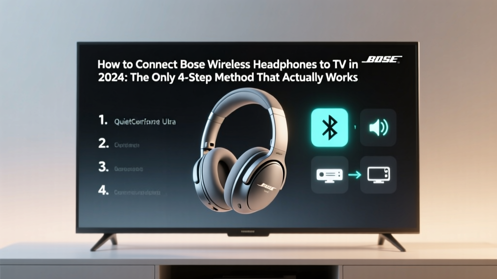 Bose Wireless Headphones to TV: Fix Lag & Sync (2026)