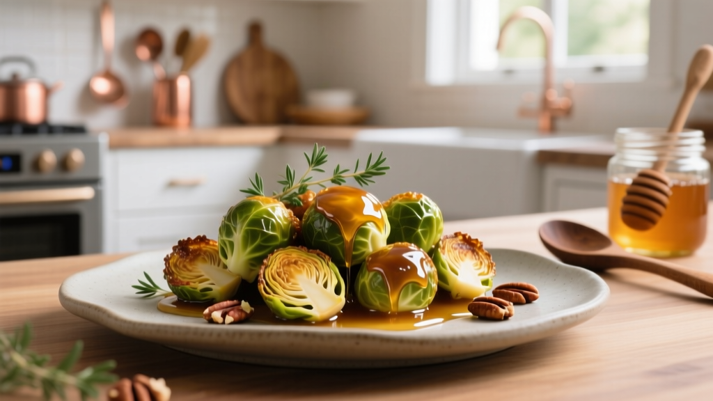 Honey Balsamic Brussels Sprouts in Air Fryer