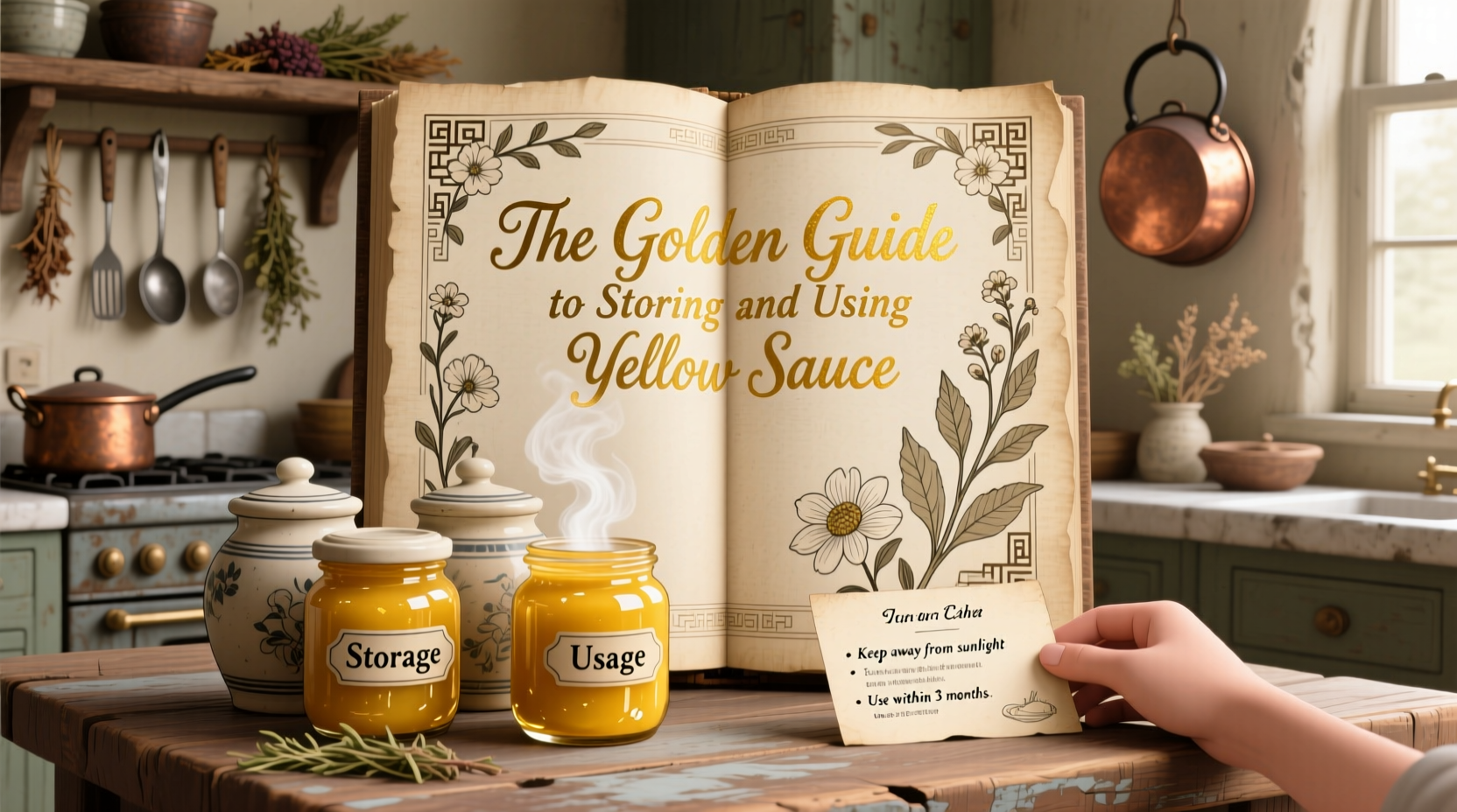 the golden guide to storing and using yellow sauce