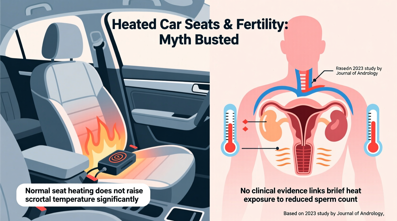 are heated car seats bad for fertility rumors busted with science