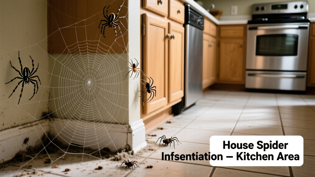 House Spiders in the Kitchen: Identification & Control