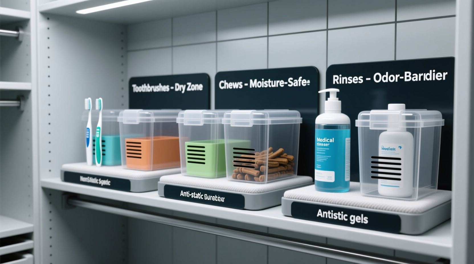 closet organization tips for pet dental care