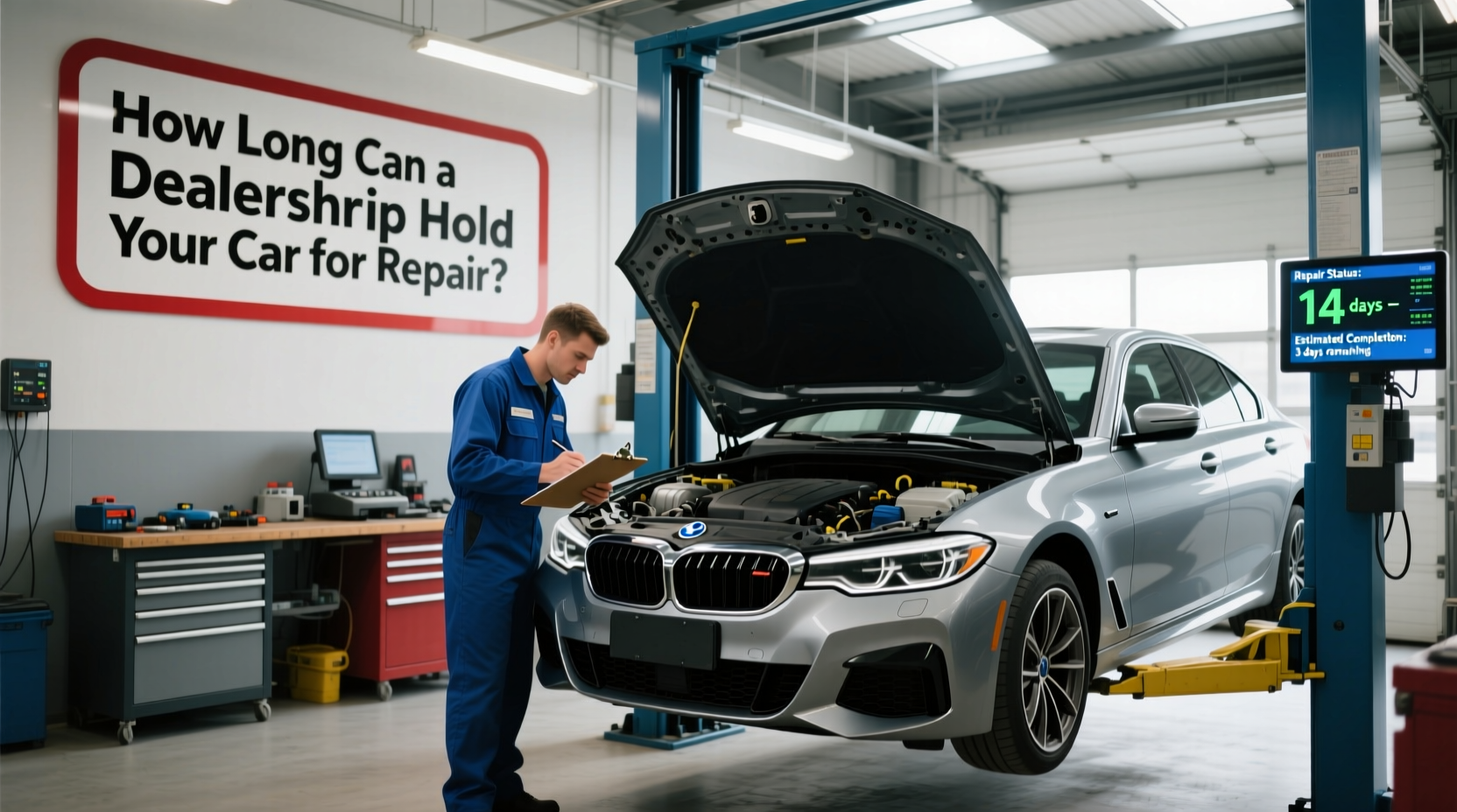 how long can a dealership hold your car for repair
