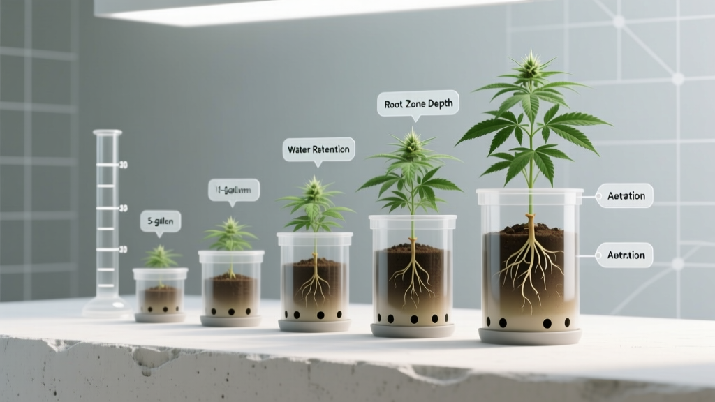 Indoor Weed Pot Size Guide: Exact Sizing Formula