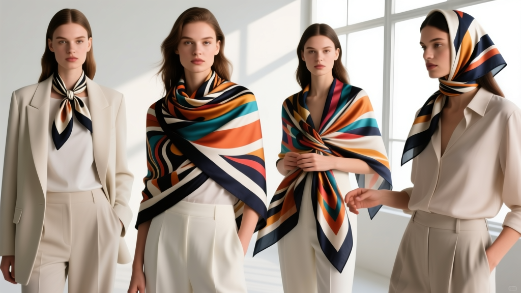 How to Style a Printed Scarf With Patterns