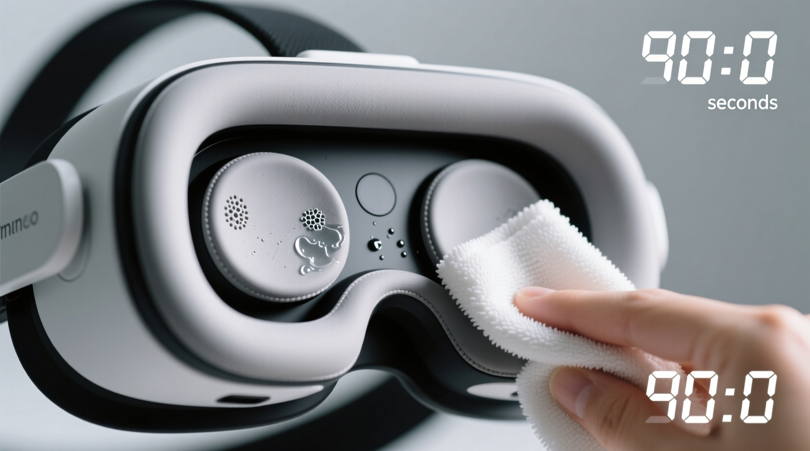 how to clean vr facial interface pads safely