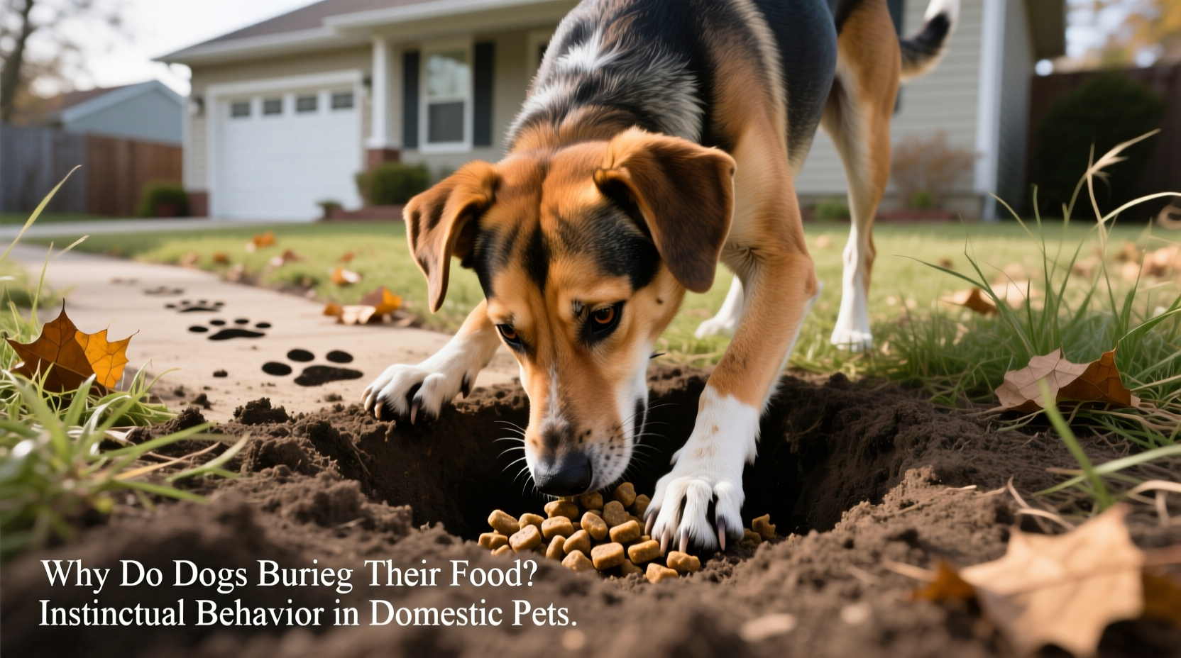why do dogs bury their food instinctual behavior in domestic pets