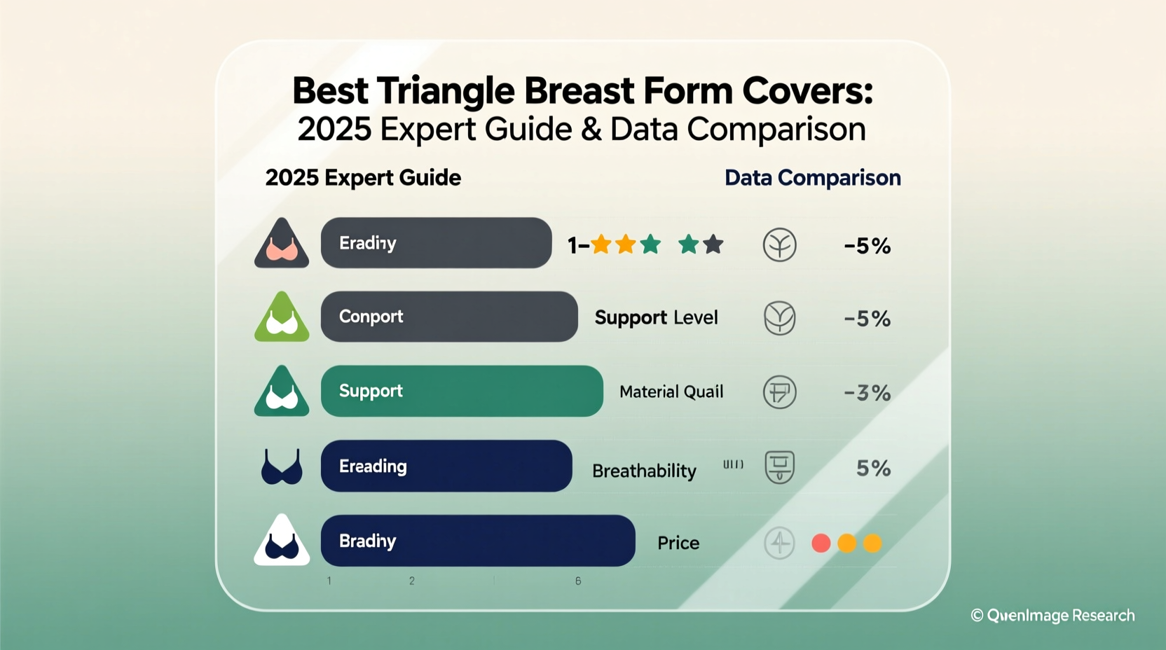 best triangle shaped breast form covers