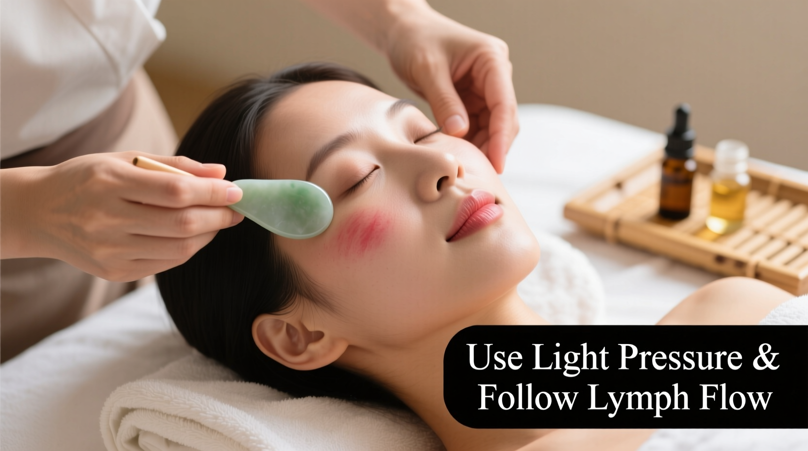 how to use a gua sha tool correctly without irritating delicate skin