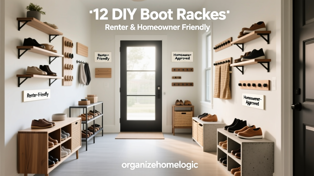 12 DIY Boot Racks: Renter & Homeowner Friendly
